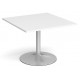 1000mm Square Meeting Table - Trumpet Base 